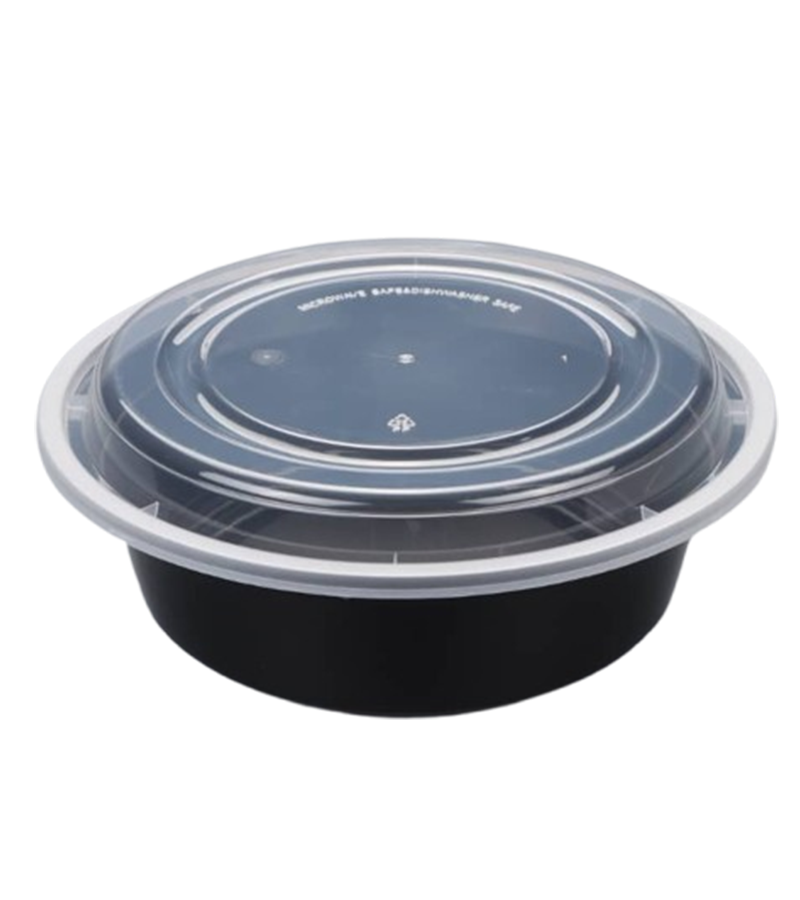 Leakproof Round Plastic Food Storage Containers