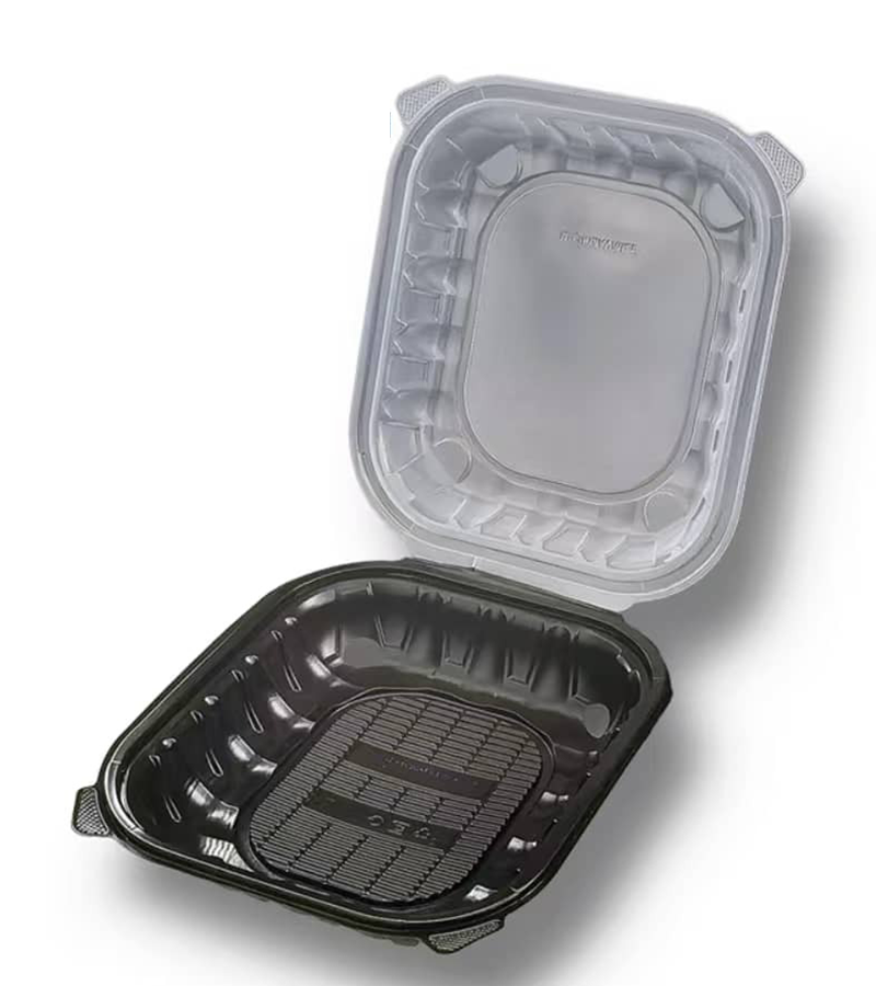 9x10 Polypropylene Hinged Container – 1 Compartment