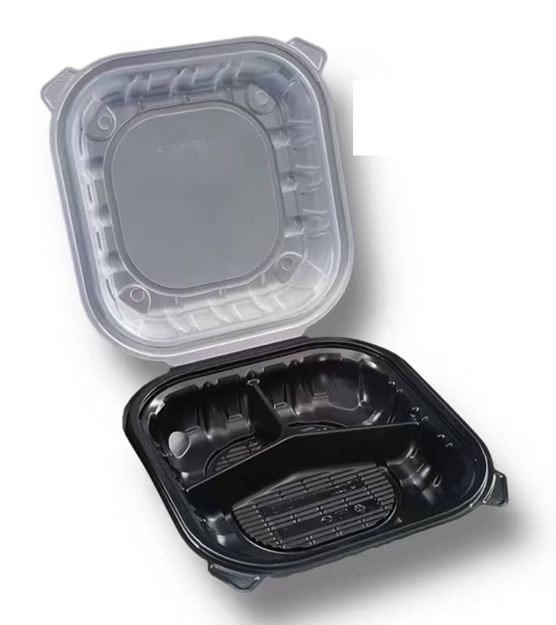 9x9 Free 3 Compartment Meal Prep Container