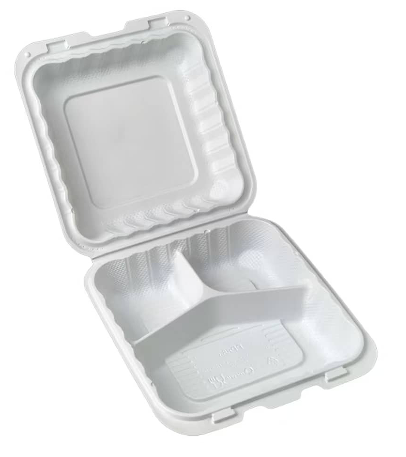 8x8 Free 3 Compartment Meal Prep Container